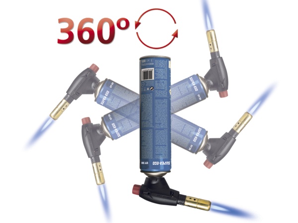 газовая горелка segofire piezo с баллончиком btr 300 (сегофайер пьезо)