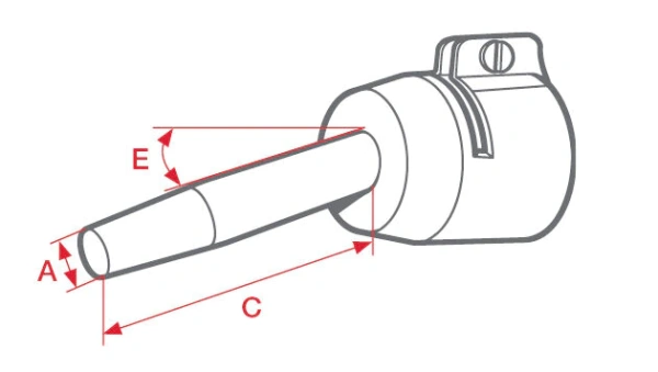 стандартная насадка ø 5 мм (посадочный диаметр ø31.5) усиленная