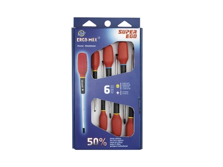 набор отверток ergo max 6 шт тип phillips (эрго макс)