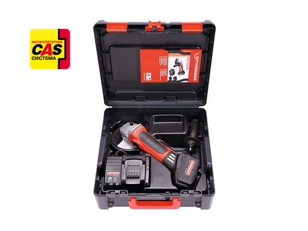 аккумуляторная угловая шлифмашина ro ag8000, набор eu