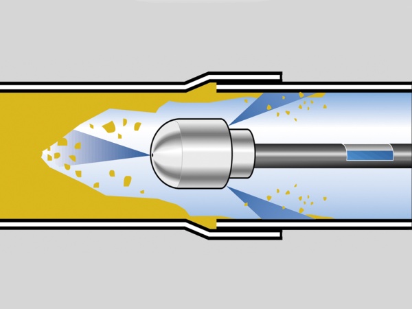 машина высокого давления для прочистки труб
