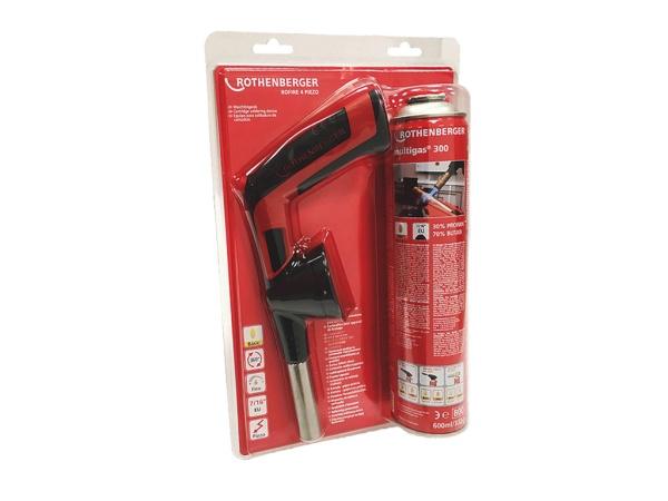 набор горелка rofire 4 piezo с пьезоподжигом и баллоном мультигаз 300 (рофайер пьезо)