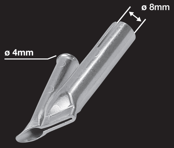насадка для сварки круглым прутком ø4 мм с зауженным выходом