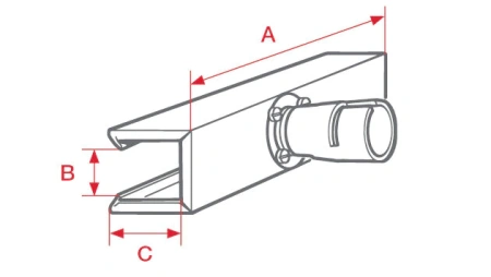 насадка тоннельная рефлекторная 25 х 150 мм (посадочный диаметр ø 31.5 мм)
