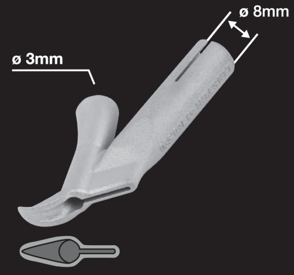 насадка для сварки круглым прутком ø3 мм
