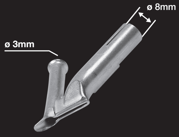 насадка для сварки круглым прутком ø3 мм с зауженным выходом