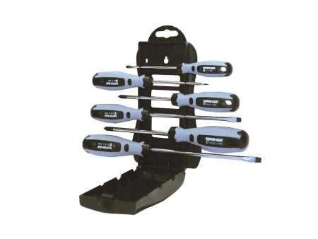 набор из 6 отверток в органайзере (биматериал)