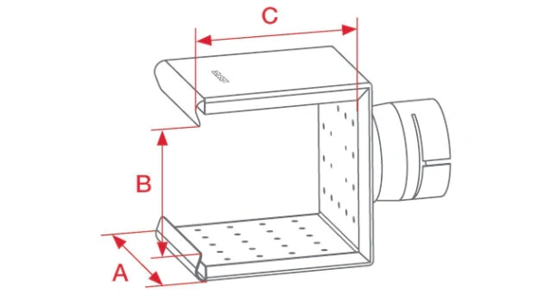 насадка тоннельная рефлекторная 60 x 57 x 45 мм (посадочный диаметр ø 36.5 мм)