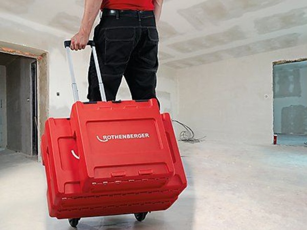 чемодан rocase 6414, красный, 590 х 390 х 140 мм, без вкладыша