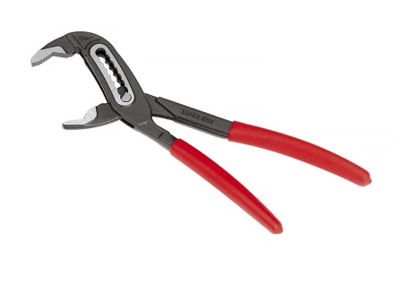 сантехнические клещи пластиковыми накладками на рукоятках d 1,1/4', l 7'