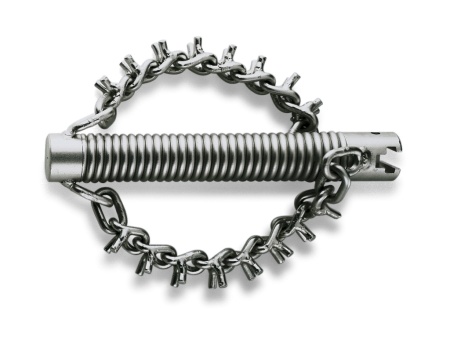 цепная насадка с шипами без кольца с муфтой 32 мм / диаметр насадки 70 мм / с 2 цепями