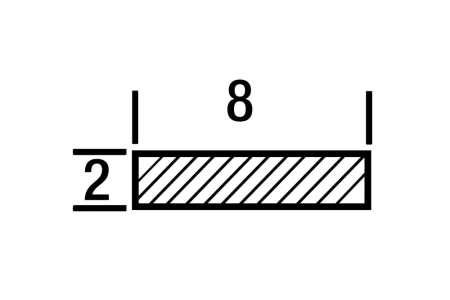 сварочный пруток pc/pbtp (xenoy) (плоский) 8х2 мм серый