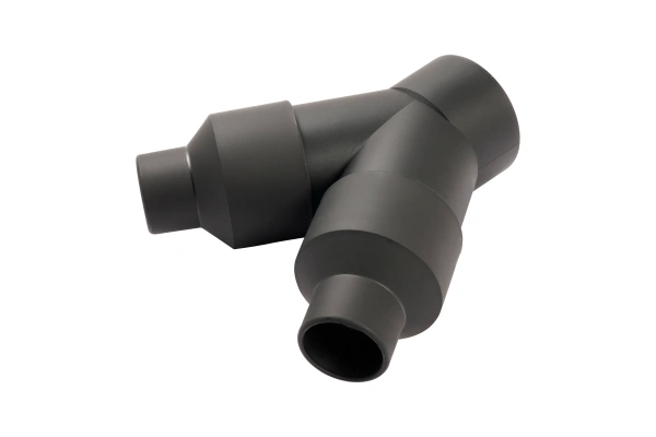 переходник с 2 воздушными выходами для шланга d38 мм (насаживается на выходной патрубок)