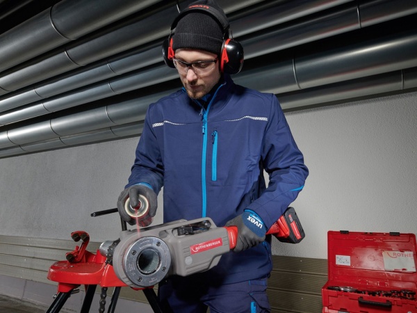 набор supertronic 2000 e, со струбциной, с адаптером rofix, с литиевым аккумулятором d 1/2 - 2".