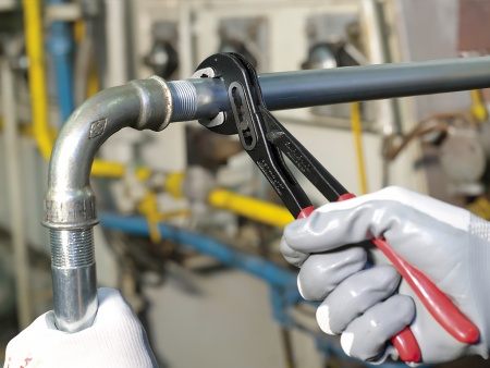 сантехнические клещи с пластмассовыми рукоятками d 1', l 7'