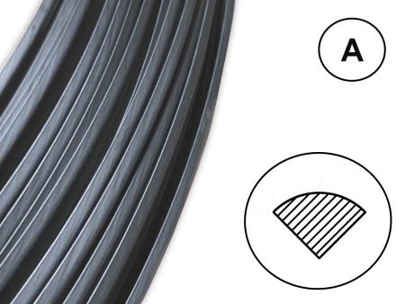 сварочный пруток па треугольный 5,7х3,7мм черный- профиль