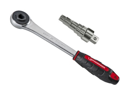 набор с трещоткой и универсальным ступенчатым ключом