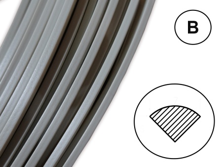 сварочный пруток пп 7х5мм серо-бежевый