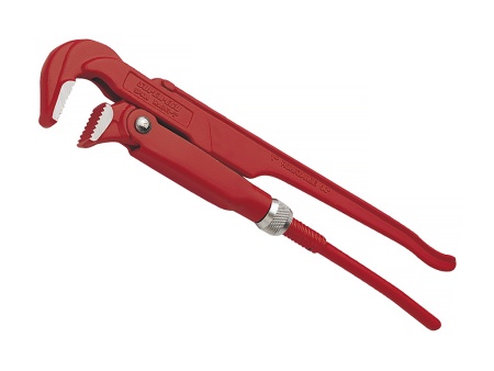 газовый ключ с губками под 90 град. d 1'