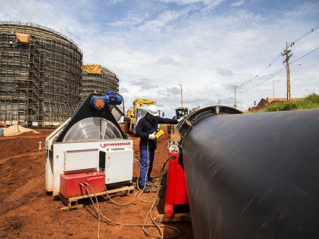 стыковая сварочная машина с гидравлическим приводом roweld p800 b3