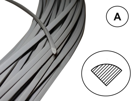 сварочный пруток пвх-н (твердый) 5,7х3,7мм серый