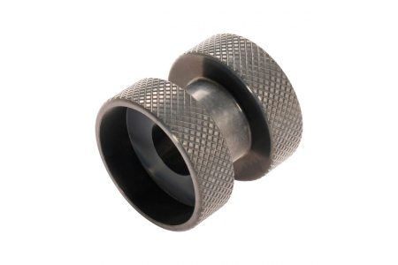 прижимной ролик ø 50 мм х 50 мм с тупыми зубцами с проверочным каналом