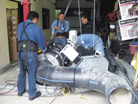 стыковая сварочная машина с гидравлическим приводом roweld p630 b professional