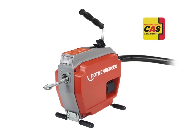 аккумуляторная машина для прочистки труб r600 varioclean с набором спиралей и инструмента