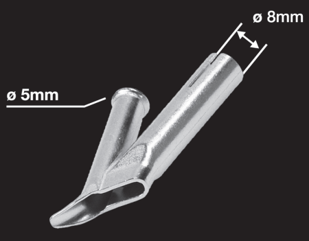 насадка для сварки круглым прутком ø5 мм