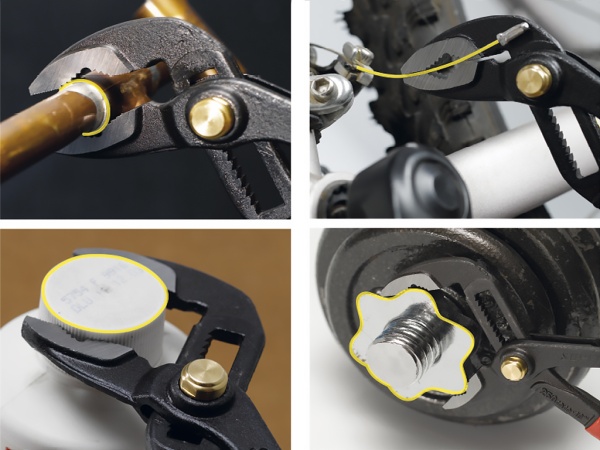 быстрорегулируемые сантехнические клещи с пластиковыми ручками d 1,1/2', l 12'