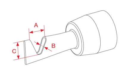 насадка рефлекторная для пайки 13 x 5 x 14 мм (посадочный диаметр ø 31.5 мм)