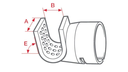 насадка ложковая рефлекторная 50 х 35 мм (посадочный диаметр ø 31.5 мм)