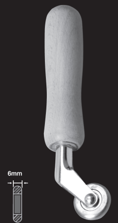 прикаточный ролик из латуни 6 мм на подшипниках