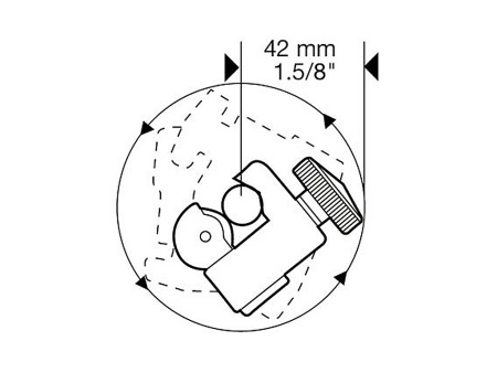 труборез mini pro 722 (мини про 722) d 6 - 22 мм (1/4 - 7/8')