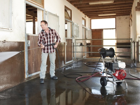 гидродинамическая прочистная машина hd 19/180b с бензиновым двигателем