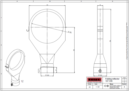 насадка створчатая для усадки 125 х 22 мм (посадочный диаметр ø 50 мм)