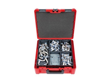 чемодан rocase 4414 красный, с 2 лотками tray и коробками robox